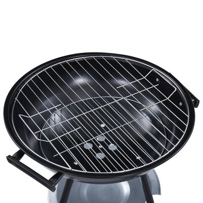 vidaXL Barbacoa de carbón portátil con ruedas XXL 44 cm