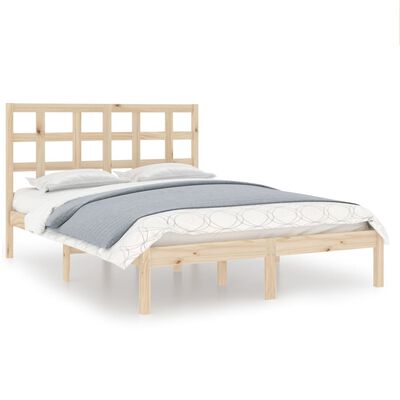 vidaXL Estructura de cama de madera maciza de pino 160x200 cm