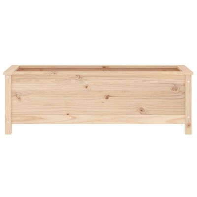 vidaXL Arriate elevado de jardín madera maciza de pino 119,5x40x39 cm