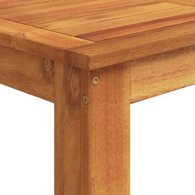 vidaXL Mesa y taburetes de jardín 5 pzas madera acacia ratán PE negro