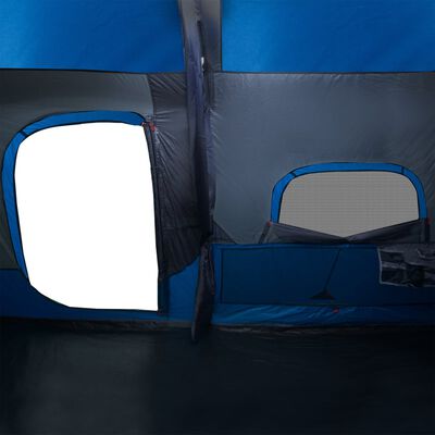 vidaXL Tienda familiar 9 personas impermeable apertura rápida azul