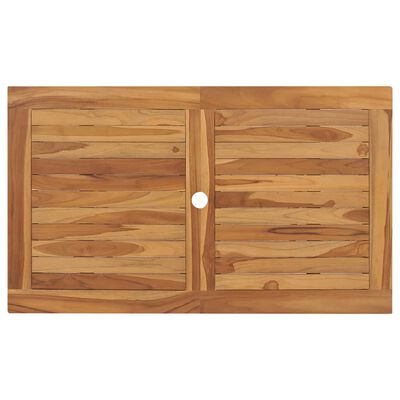 vidaXL Juego de comedor para jardín 7 piezas madera maciza teca