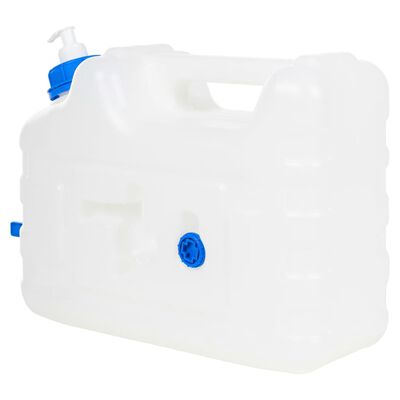 vidaXL Garrafa de agua con grifo y dispensador de jabón plástico 10 l