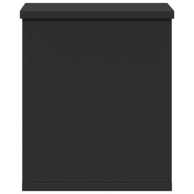 vidaXL Caja de almacenaje madera de ingeniería negro 30x35x35 cm