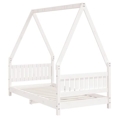 vidaXL Estructura de cama para niños madera de pino blanco 80x160 cm