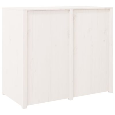 vidaXL Mueble de cocina exterior madera maciza pino blanco 106x55x92cm