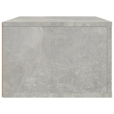 vidaXL Mueble de TV colgante madera gris hormigón 80x36x25 cm