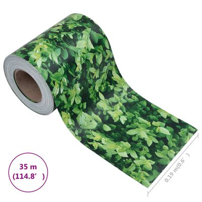 vidaXL Panel de valla de PVC verde 35x0,19 m