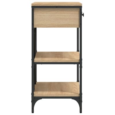 vidaXL Mesa consola madera de ingeniería roble Sonoma 75x34,5x75 cm