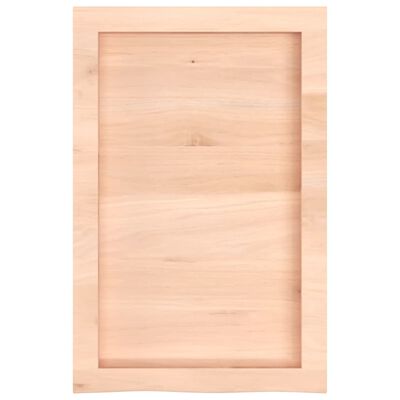 vidaXL Estante de pared madera maciza roble sin tratar 40x60x(2-6) cm