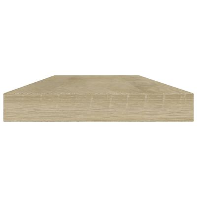 vidaXL Estante estantería 4 uds contrachapada roble Sonoma 40x10x1,5cm