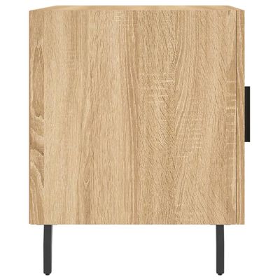 vidaXL Mesita de noche madera de ingeniería roble Sonoma 40x40x50 cm