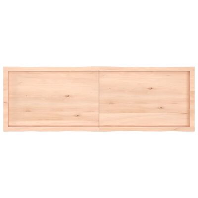 vidaXL Tablero de mesa madera maciza borde natural 160x50x(2-4) cm