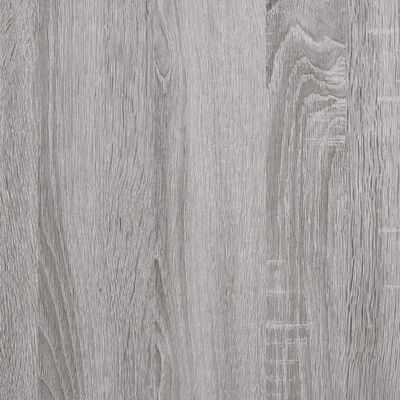 vidaXL Banco zapatero madera de ingeniería gris Sonoma 100x42,5x50 cm