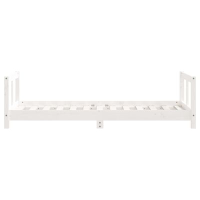 vidaXL Estructura de cama para niños madera de pino blanco 80x160 cm
