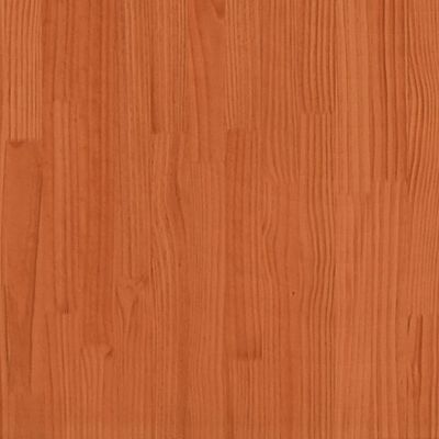 vidaXL Cabecero de cama madera maciza de pino marrón cera 160 cm