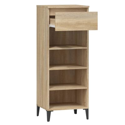 vidaXL Mueble zapatero madera contrachapada roble Sonoma 40x36x105 cm