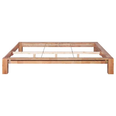 vidaXL Estructura de cama sin colchón madera maciza roble 160x200 cm