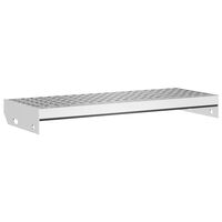 vidaXL Peldaño de rejilla acero galvanizado 60x24x7 cm