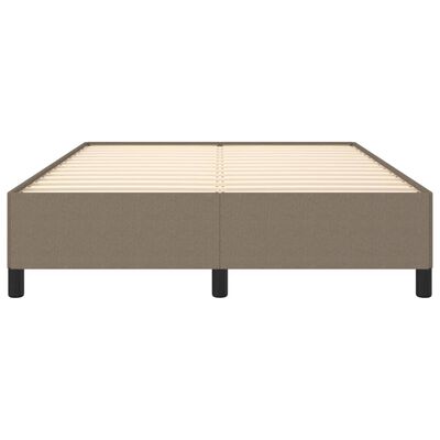 vidaXL Estructura de cama de tela gris taupe 140x200 cm