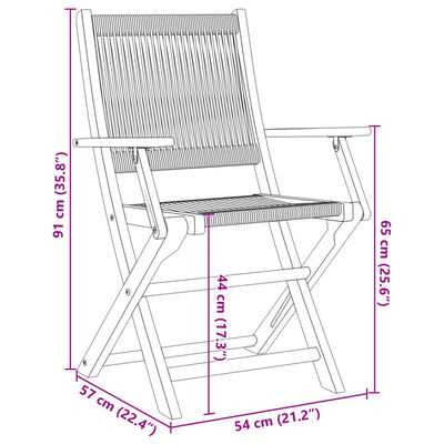 vidaXL Juego de bistro de 3 piezas polipropileno y madera maciza gris