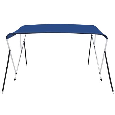 vidaXL Toldo Bimini de 3 arcos azul 183x180x137 cm