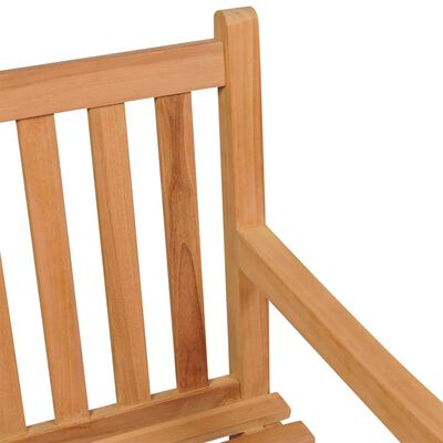 vidaXL Juego de comedor para jardín 5 piezas madera maciza de teca