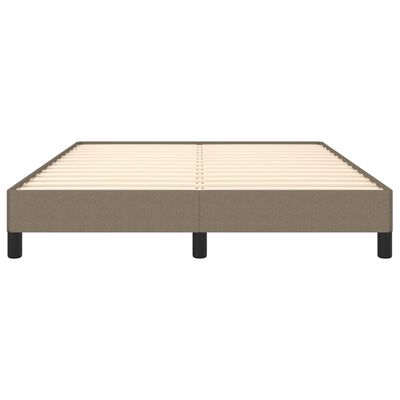 vidaXL Estructura de cama de tela gris taupe 140x190 cm