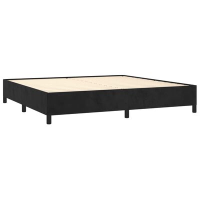 vidaXL Estructura cama sin colchón terciopelo negro 200x200 cm