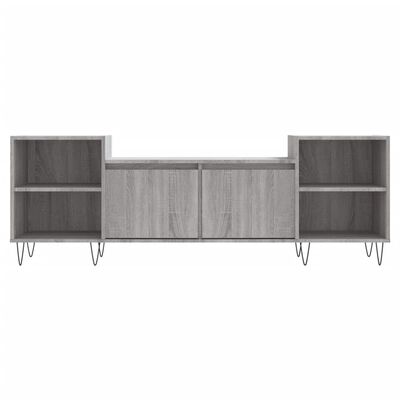 vidaXL Mueble para TV madera contrachapada gris Sonoma 160x35x55 cm