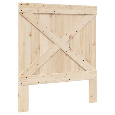 vidaXL Estructura de cama con cabecero madera maciza de pino 90x200 cm