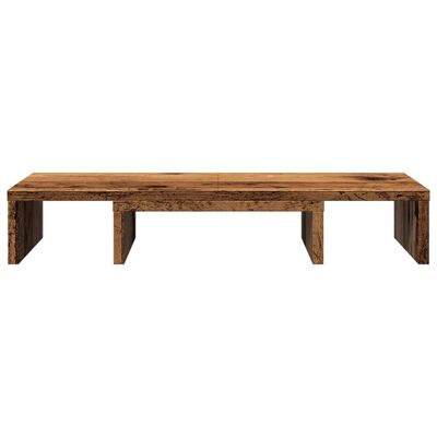 vidaXL Soporte de pantalla ajustable madera ingeniería 60x24x10,5 cm