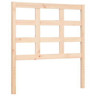 vidaXL Estructura de cama con cabecero madera maciza