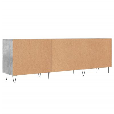 vidaXL Mueble de TV madera de ingeniería gris hormigón 150x30x50 cm