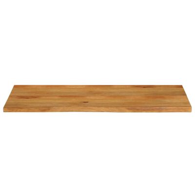 vidaXL Tablero de mesa borde natural madera maciza mango 140x60x2,5 cm