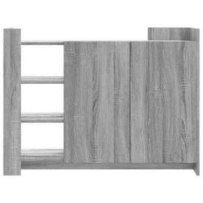 vidaXL Aparador madera de ingeniería gris Sonoma 100x35x75 cm