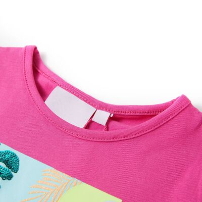 Camiseta infantil rosa oscuro 104