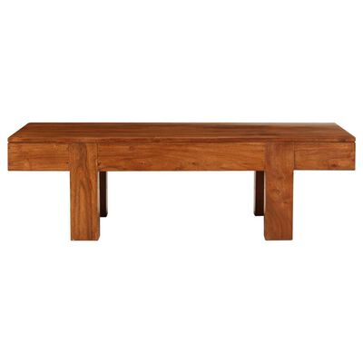 vidaXL Mesa de centro madera maciza acacia acabado miel 100x50x30 cm