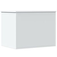 vidaXL Caja de almacenaje madera de ingeniería blanca 60x42x46 cm