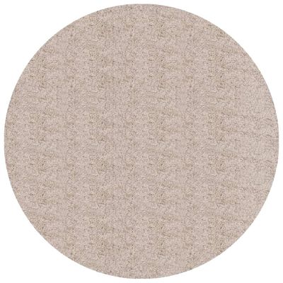 vidaXL Alfombra peluda de pelo largo moderna PAMPLONA beige Ø 240 cm