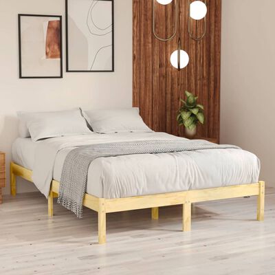 vidaXL Estructura de cama madera maciza de pino 160x200 cm