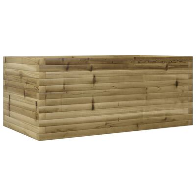 vidaXL Jardinera madera de pino impregnada 110x60x45,5 cm