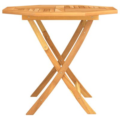 vidaXL Mesa de jardín plegable madera de teca maciza 85x85x76 cm