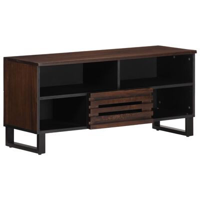 vidaXL Mueble de TV madera maciza mango marrón 100x34x46 cm