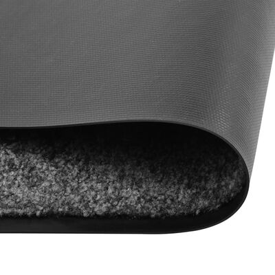 vidaXL Felpudo lavable gris antracita 60x180 cm