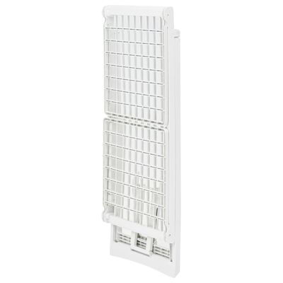 vidaXL Tendedero plegable de plástico blanco