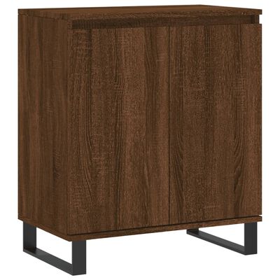 vidaXL Aparador madera contrachapada marrón roble 60x35x70 cm