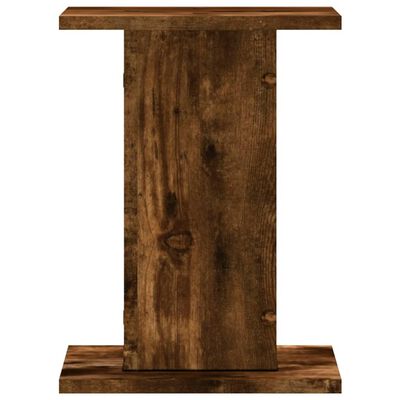 vidaXL Soportes altavoces 2 uds madera roble ahumado 30x30x40 cm