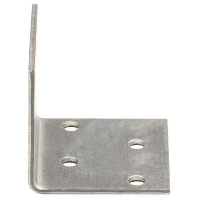 vidaXL Escuadra angular 100 uds acero galvanizado 2 mm 40x40x40 mm