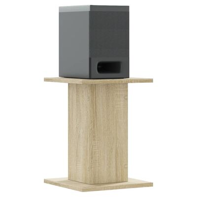 vidaXL Soportes altavoces 2 uds madera roble Sonoma 30x30x40 cm